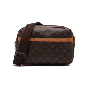 LOUIS VUITTON Monogram Reporters PM Shoulder Bag Monograms Brown  Shoulder Bag  Shoulder Bag Ladies Hybrid Bag  Delivery