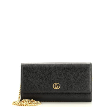 GG Marmont Continental Chain Wallet Leather