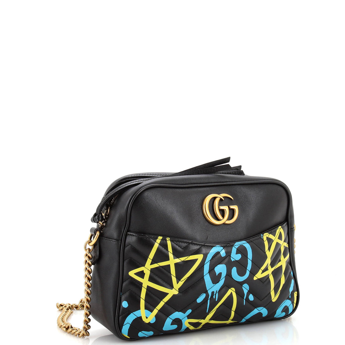 GG Marmont Shoulder Bag GucciGhost Matelasse Leather Medium
