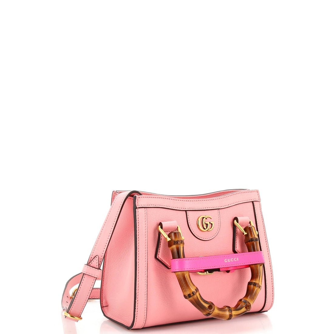 Diana NM Bamboo Handle Tote Leather Mini