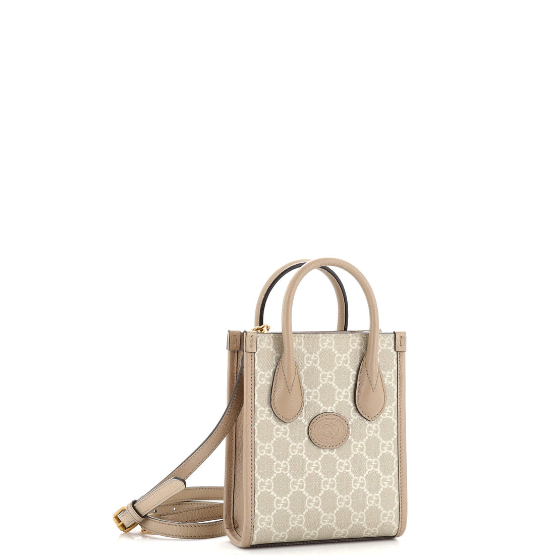 Interlocking G Patch Tote GG Coated Canvas Mini
