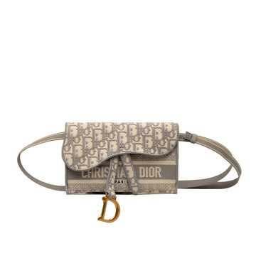 Dior x Embroidery Waist Bag Body Bag Shoulder Bag Gr White Canvas Denim  Dior