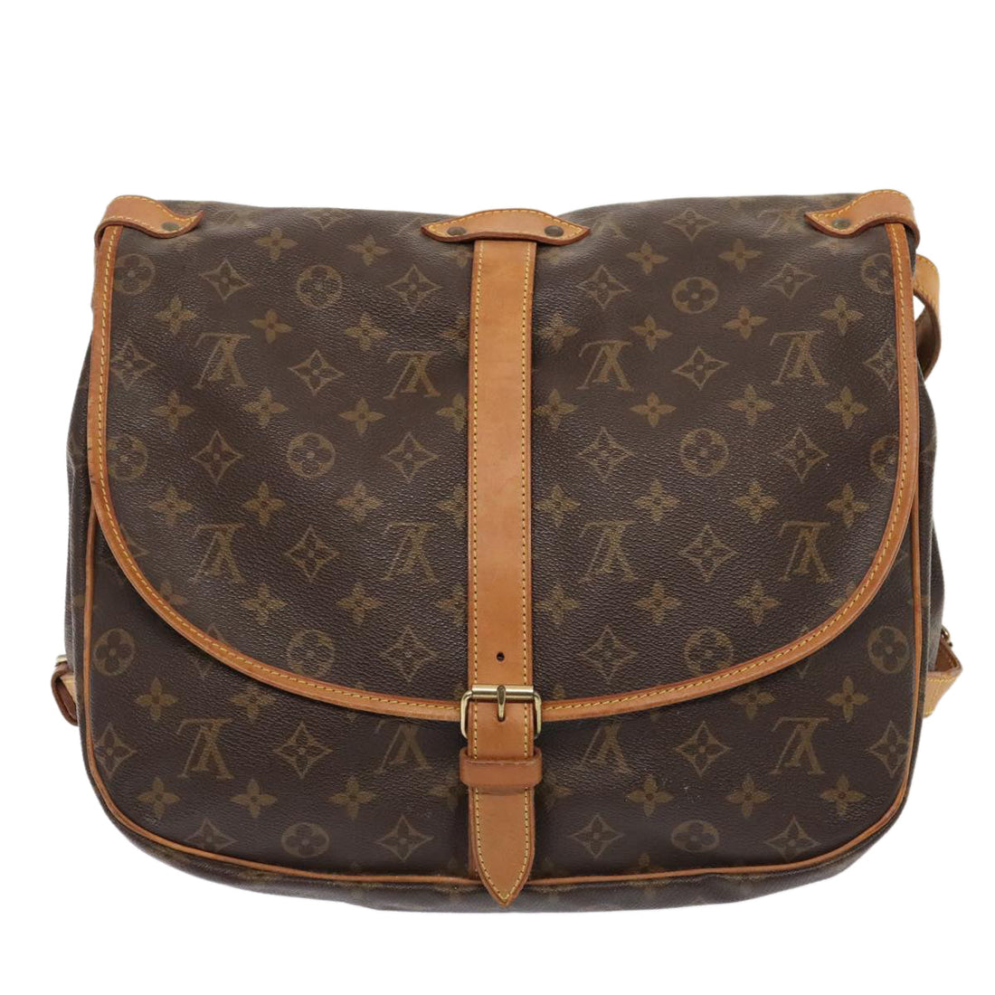 Louis Vuitton Saumur 35  Canvas Shoulder Bag ()
