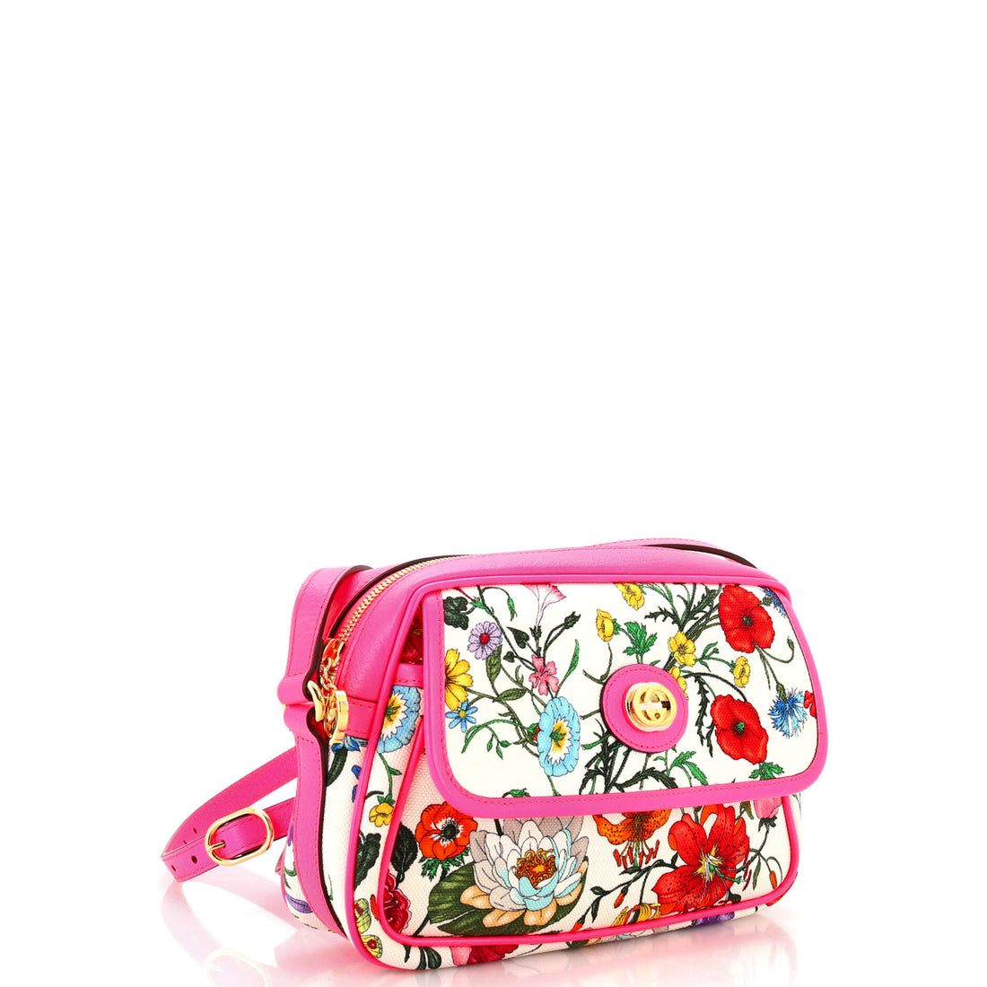 Shoulder Bag Flora Canvas Small