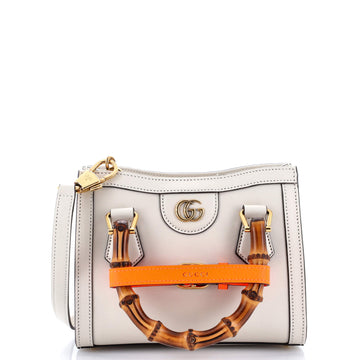 Diana NM Bamboo Handle Tote Leather Mini