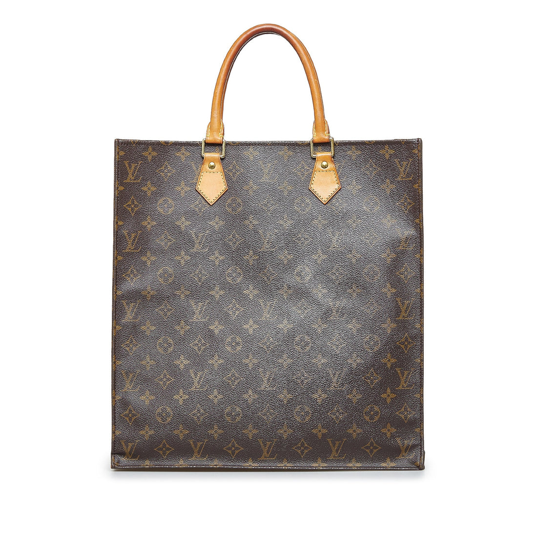 Brown Louis Vuitton Monogram Sac Plat Tote Bag