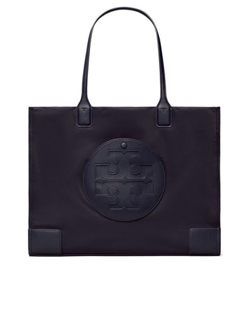 Embossed Logo Shoulder Bag
