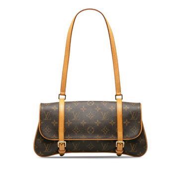 Louis Vuitton Monogram M51157 Shoulder Bag PVC/Leather Brown