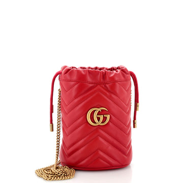 GG Marmont Bucket Bag Matelasse Leather Mini