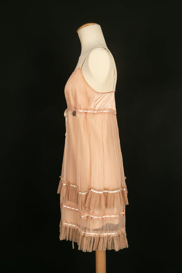 Robe rose poudrée Galliano