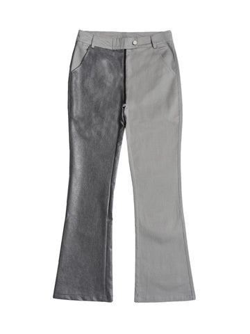 Makersluxe High Street PU Leather Patchwork Pants