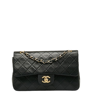 CHANEL Classic Double Flap Small in Lambskin Black Quilted