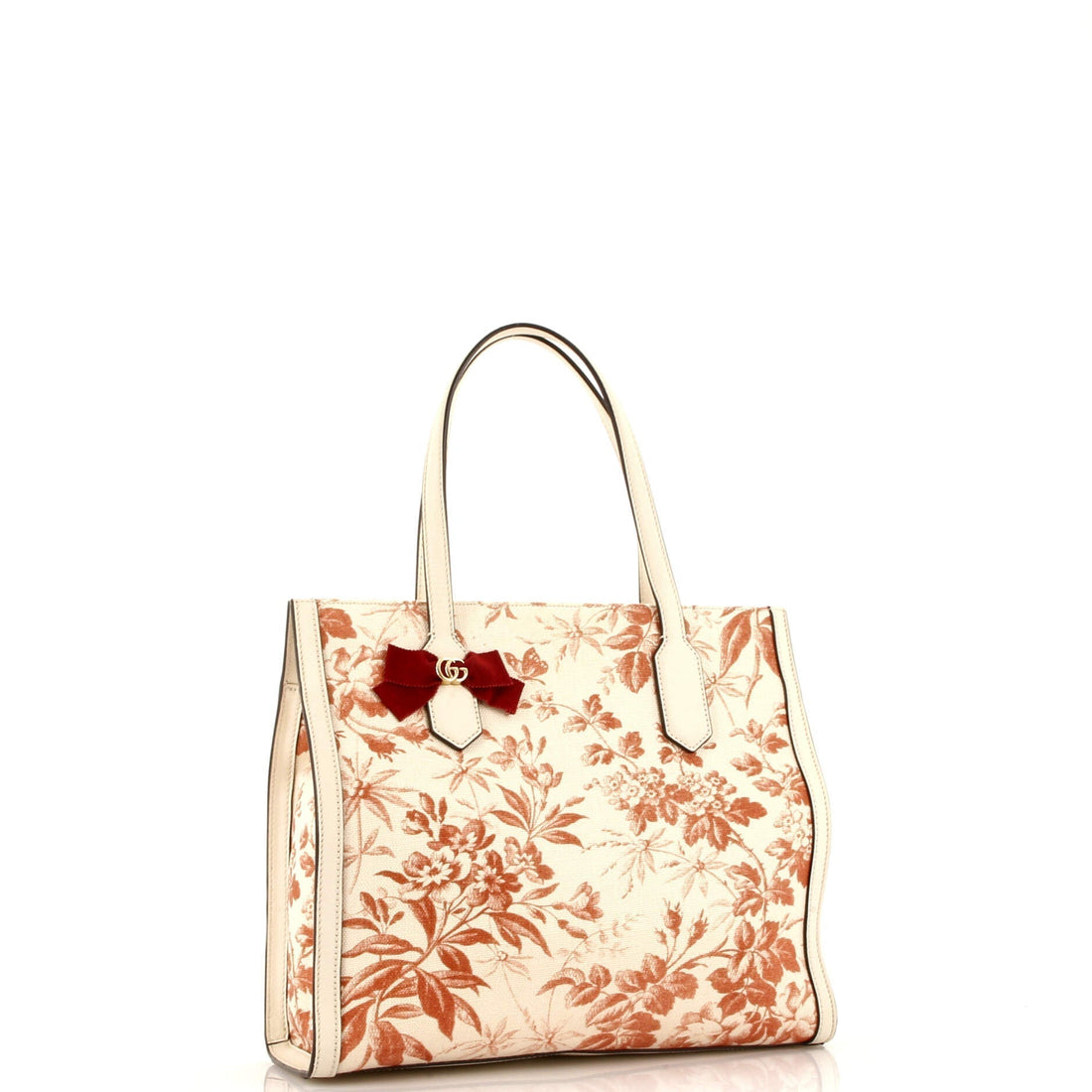 GG Ribbon Tote Coated Printed Canvas Medium