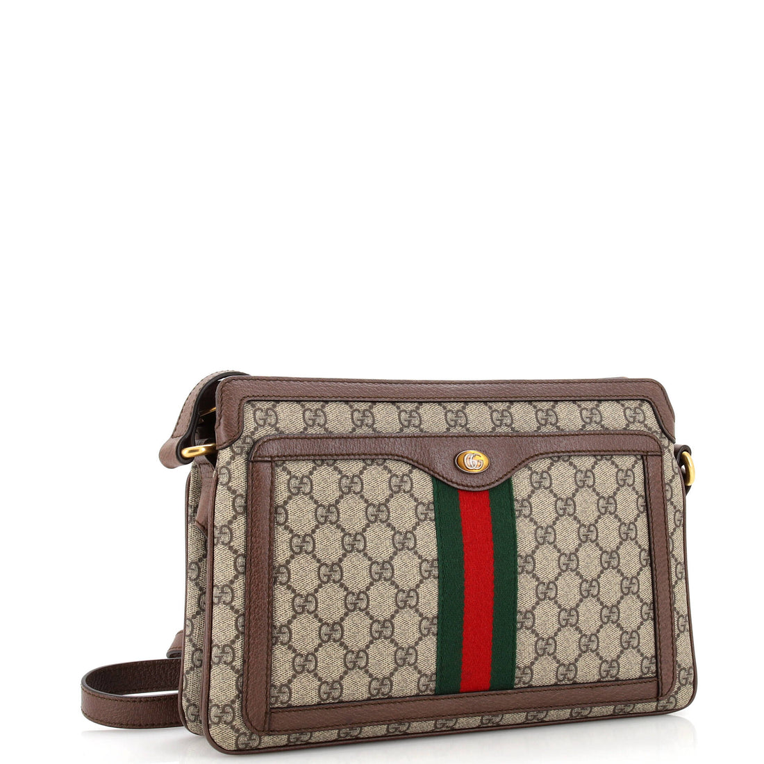 Ophidia Zip Shoulder Bag GG Coated Canvas Medium