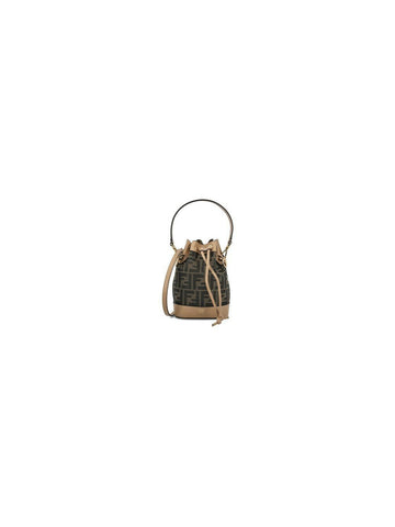MON TRESOR FF JACQUARD BUCKET BAG