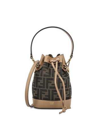 MON TRESOR MINIBAG IN FF BROWN FABRIC