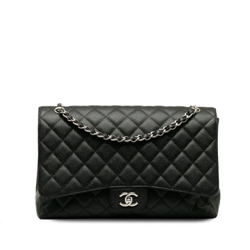 Chanel Classic Double Flap Maxi Black Caviar Gold
