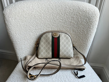 Gucci Ophidia GG Beige Supreme Rounded Top Shoulder Bag (RRP £1,340)