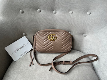 Gucci GG Marmont Dusty Pink Small Shoulder Bag (RRP £1340)