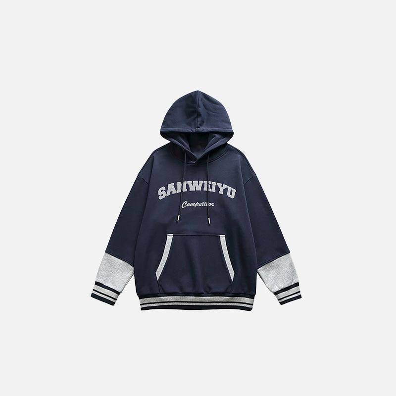 Color Block Oversized Hoodie