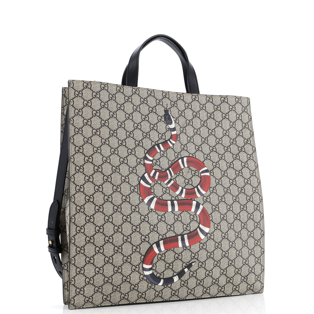 Convertible Soft Open Tote Printed GG Coated Canvas Tall