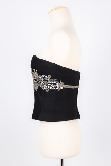 Haut / bustier en laine brodée Anouska Hempel
