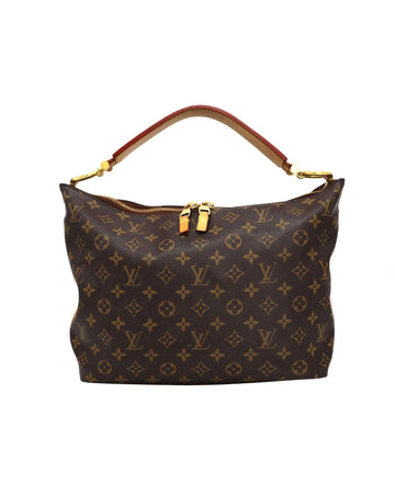 Louis Vuitton Monogram MM Sully Hand Bag in Brown Canvas Leather
