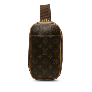 Louis Vuitton Monogram M51870 Body Bag Leather Brown