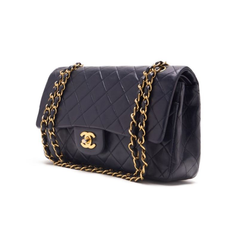 Chanel Matrasse Turnlock Double Flap Chain Shoulder  Navy (Gen Gold ) Shoulder Bag Mini Shoulder Bag  Bag Hybrid ? Ship? Himalan Bookstore Online