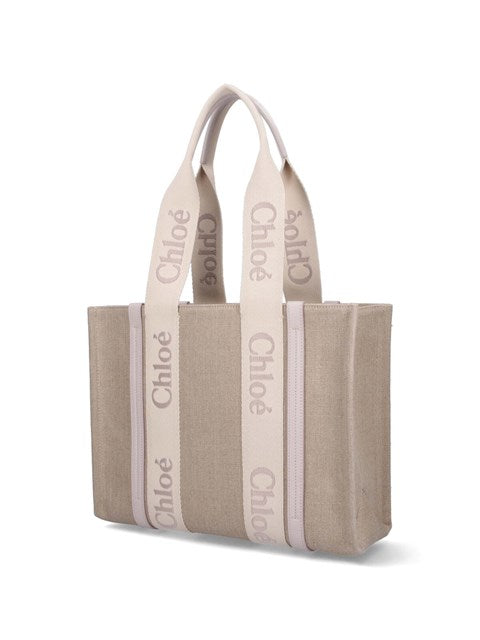 Chloé Women Woody' Medium Tote Bag