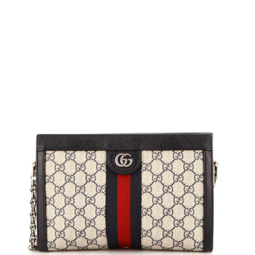 Ophidia Chain Shoulder Bag GG Coated Canvas Small