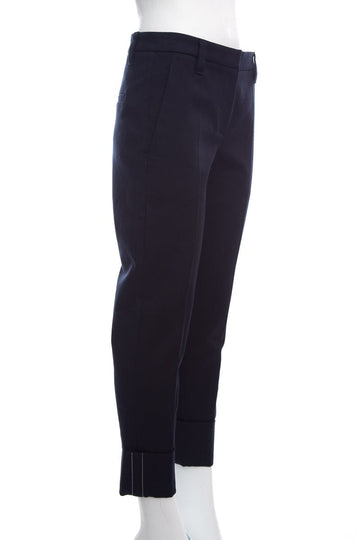 Brunello Cucinelli Navy Cotton Pants SZ 4 NWT