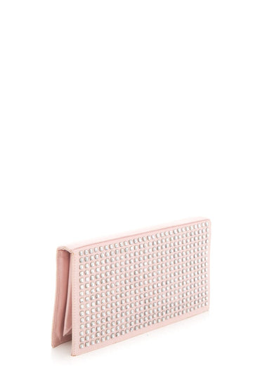 Gucci Vintage Pink Satin and Rhinestone Clutch