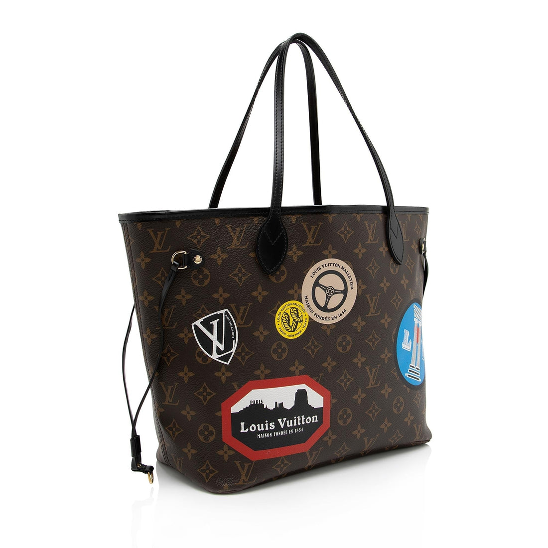 Louis Vuitton Monogram Canvas World Tour Neverfull MM Tote
