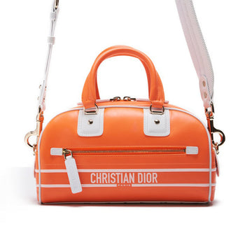 Dior Dior Dior 2WAY Boston Bag Leather  Leather G × White (Golden )  Bag Handbag Ladies ? Ship? Ladies Online