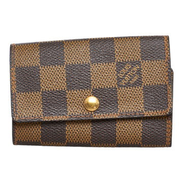 Louis Vuitton Louis Vuitton Damière N62630 Keycase PVC/Leather Brown