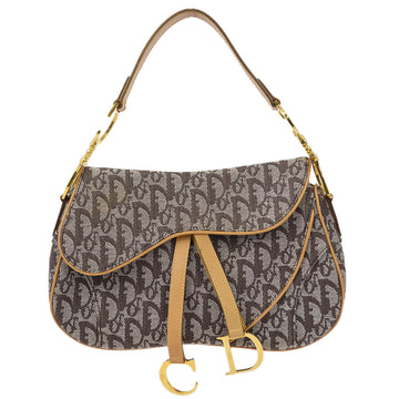 Christian Dior 2002 Brown Trotter Double Saddle Handbag