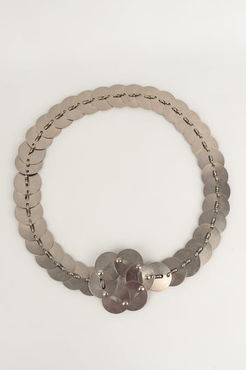 Ceinture argentée Paco Rabanne (Attribuée à)