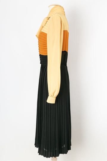 Robe en crêpe 1975s