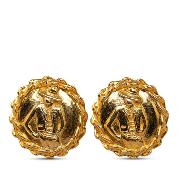 Chanel Mademoiselle Round Earring G   Chanel