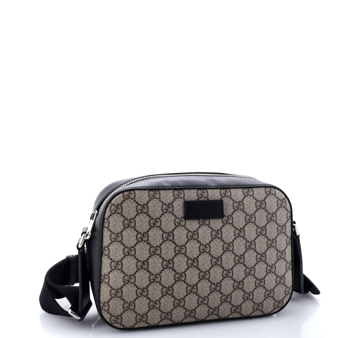 Camera Shoulder Bag GG Coated Canvas Small