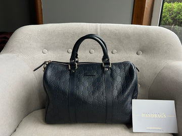 Gucci Navy Blue Guccissima Boston Joy