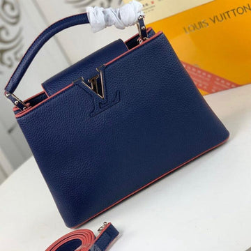 Makersluxe - Capucines Mini Handbag Dark Blue