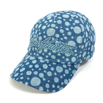 LOUIS VUITTON cap M7062M cotton blue Kusama Yayoi Collaboration LV x YK Cap Infinity Dot mens M Used