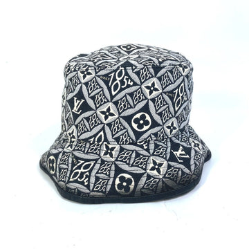 LOUIS VUITTON hat MP2828 cotton black Since1854 bob bucket hat S
