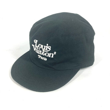 LOUIS VUITTON cap MP2732 cotton black NIGO collaboration NIGO Squared Newsboy Cap mens 60 Used