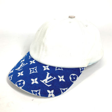 LOUIS VUITTON cap M77741 cotton blue LV Match Monogram Cap Women Used