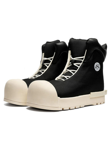 Makersluxe High Top Canvas Platform Sneakers