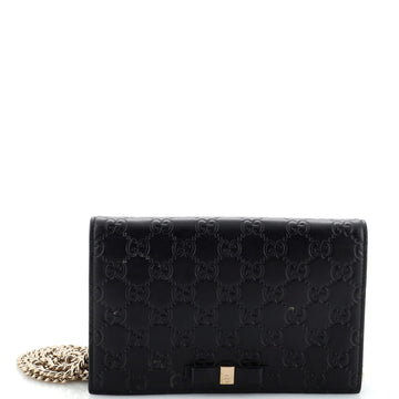 Signature Wallet on Chain Guccissima Leather