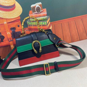 Makersluxe - Blue Green And Red Dionysus Mini Top Handle Bag